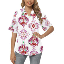 Load image into Gallery viewer, Ti Amo I love you - Exclusive Brand  - Women&#39;s Hawaiian Shirts - Sizes S-2XL
