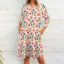 Load image into Gallery viewer, Ti Amo I love you - Exclusive Brand - 8 Styles Christmas -  7-point Sleeve Dresses - Sizes S-5XL
