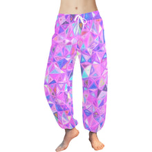 Load image into Gallery viewer, Ti Amo I love you  - Exclusive Brand - Heliotrope Kaleidoscope - Women&#39;s Harem Pants
