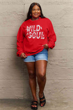 Load image into Gallery viewer, Simply Love Full Size WILD SOUL Graphic Sweatshirt
