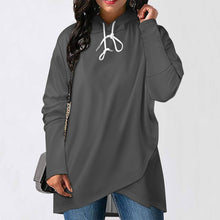 Load image into Gallery viewer, Ti Amo I love you - Exclusive Brand - 10 Colors - Solid Colors - Asymmetrical Medium Length Slim Hooded Sweatshirt
