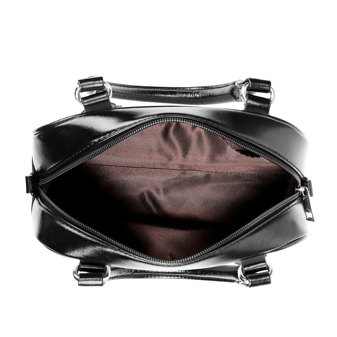 Ti Amo I love you - Exclusive Brand - New York Pink - Double Black Heart -  Shoulder Handbag