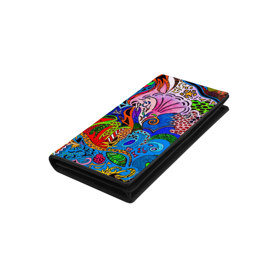 Ti Amo I love you - Multicolored Pattern - Women's Leather Wallets Multi-colored One Size