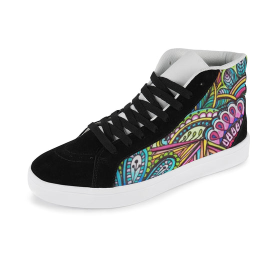 Ti Amo I love you - Exclusive Brand - Women's High Top Splicing Canvas Shoes