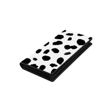 Load image into Gallery viewer, Ti Amo I love you - Exclusive Brand  - Black &amp; White - Cow Print - Women&#39;s Leather Wallet
