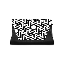 Load image into Gallery viewer, Ti Amo I love you - Exclusive Brand  - Black &amp; White Pattern - Clutch Bag
