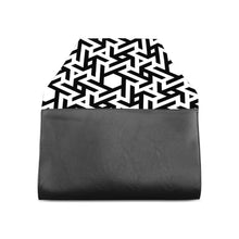 Load image into Gallery viewer, Ti Amo I love you - Exclusive Brand  - Black &amp; White Pattern - Clutch Bag
