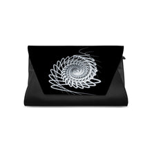 Load image into Gallery viewer, Ti Amo I love you - Exclusive Brand  - Black &amp; White Contrast Line Shell Design - Clutch Bag
