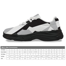 Load image into Gallery viewer, Ti Amo I love you - Exclusive Brand  - White / Black / Alto Gray - Geometical Design  - Men&#39;s Chunky Shoes
