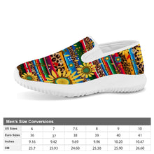 Load image into Gallery viewer, Ti Amo I love you - Exclusive Brand - Leopard &amp; Sunflowers - Womens Slip- On Walking Shoes
