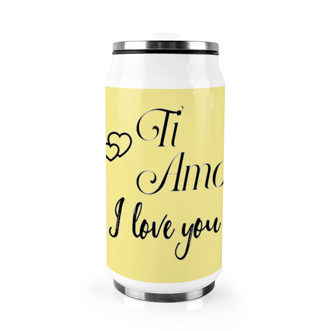 Ti Amo I love you - Exclusive Brand - Stainless Steel Vacuum Mug - 13.7 ounces