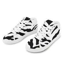 Load image into Gallery viewer, Ti Amo I love you - Exclusive Brand - Black &amp; White - Zebra -  Womens Chukka Canvas Shoes
