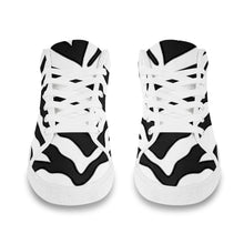 Load image into Gallery viewer, Ti Amo I love you - Exclusive Brand - Black &amp; White - Zebra -  Womens Chukka Canvas Shoes
