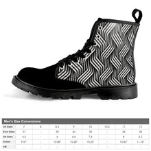 Load image into Gallery viewer, Ti Amo I love you - Exclusive brand - Men&#39;s Lace-Up Canvas Boots - Black Soles
