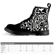 Load image into Gallery viewer, Ti Amo I love you - Exclusive brand - Men&#39;s Lace-Up Canvas Boots - Black Soles
