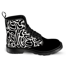 Load image into Gallery viewer, Ti Amo I love you - Exclusive brand - Men&#39;s Lace-Up Canvas Boots - Black Soles
