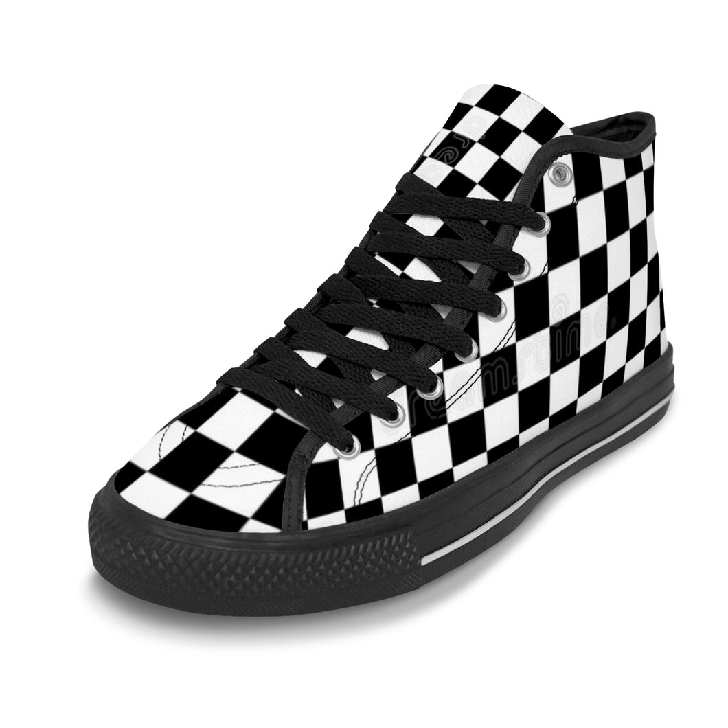 Ti Amo I love you Exclusive Brand - Men's High Top Canvas Shoes