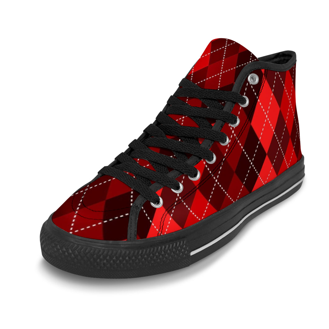 Ti Amo I love you Exclusive Brand - Men's High Top Canvas Shoes