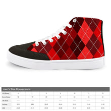 Load image into Gallery viewer, Ti Amo I love you - Exclusive Brand- Mens High Top Canvas Shoes
