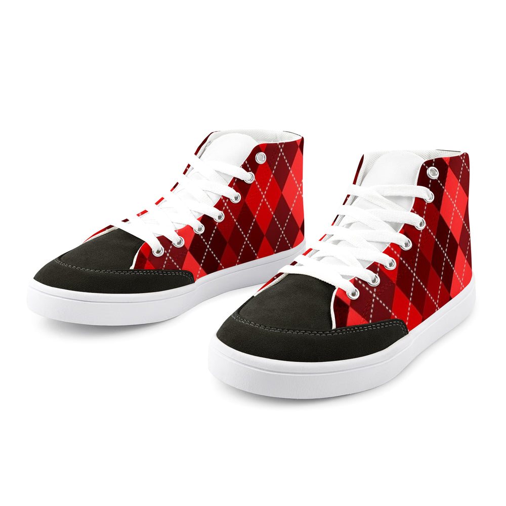 Ti Amo I love you - Exclusive Brand- Mens High Top Canvas Shoes