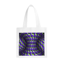 Load image into Gallery viewer, Ti Amo I love you- Exclusive - Blue Magenta &amp; Sushi - Optical Illusion Bag - Small Canvas Tote Bag
