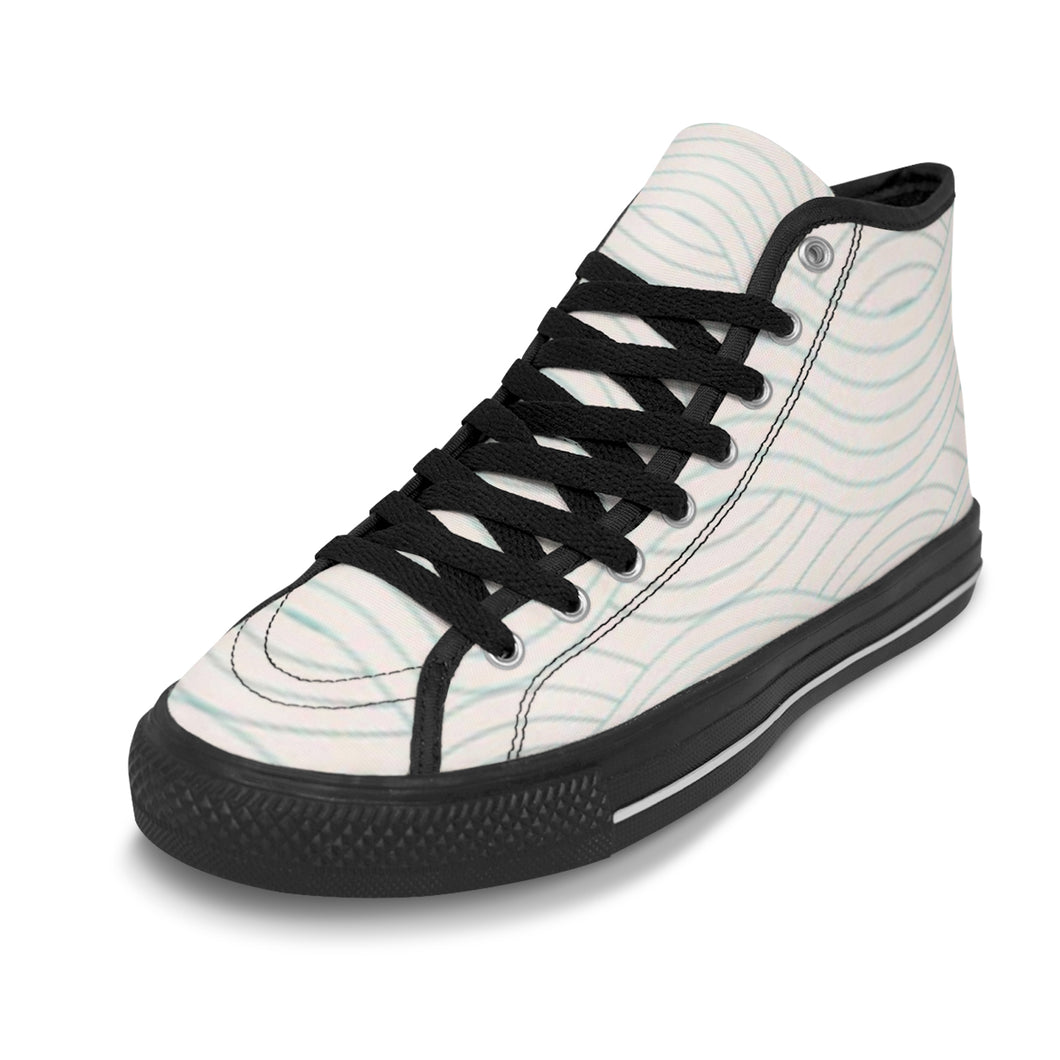 Ti Amo I love you Exclusive Brand - Men's High Top Canvas Shoes