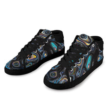 Load image into Gallery viewer, Ti Amo I love you - Exclusive Brand - Black Geode - Men&#39;s Chukka Canvas Shoes
