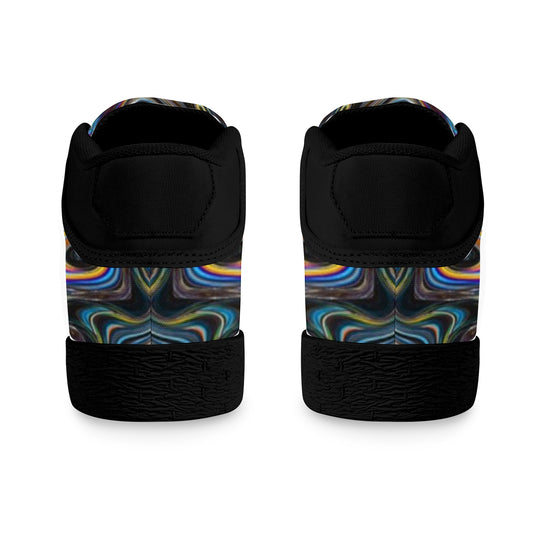 Ti Amo I love you - Exclusive Brand - Black Geode - Men's Chukka Canvas Shoes
