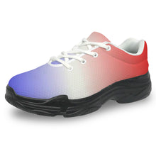 Load image into Gallery viewer, Ti Amo I love you - Exclusive Brand - Gradient Red White Blue -  Men&#39;s Chunky Shoes
