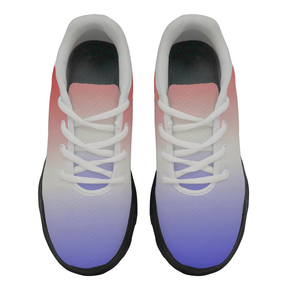 Ti Amo I love you - Exclusive Brand - Gradient Red White Blue -  Men's Chunky Shoes - Sizes 5-14
