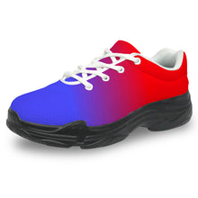 Load image into Gallery viewer, Ti Amo I love you - Exclusive Brand - Gradient Red &amp; Blue - Men&#39;s Chunky Shoes
