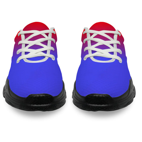 Ti Amo I love you - Exclusive Brand - Gradient Red & Blue - Men's Chunky Shoes - Sizes 5-14