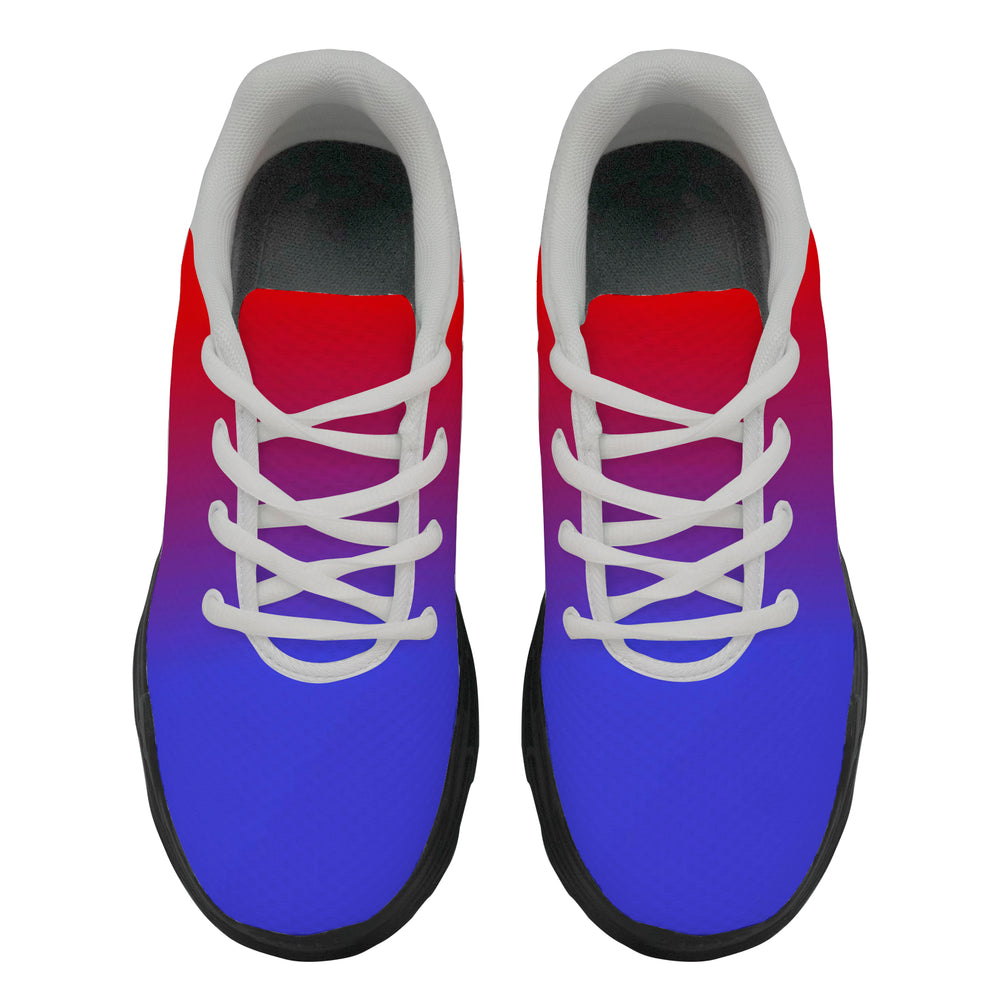 Ti Amo I love you - Exclusive Brand - Gradient Red & Blue - Men's Chunky Shoes - Sizes 5-14