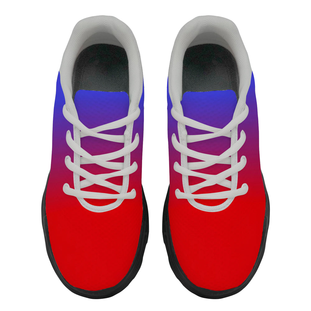 Ti Amo I love you - Exclusive Brand - Gradient Blue & Red -  Men's Chunky Shoes - Sizes 5-14