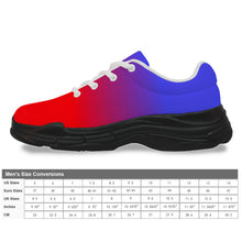 Load image into Gallery viewer, Ti Amo I love you - Exclusive Brand - Gradient Blue &amp; Red -  Men&#39;s Chunky Shoes
