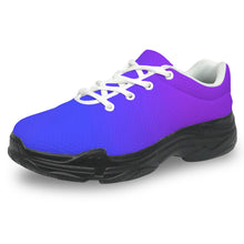 Load image into Gallery viewer, Ti Amo I love you - Exclusive Brand - Gradient Purple Heart &amp; Royal Blue - Men&#39;s Chunky Shoes
