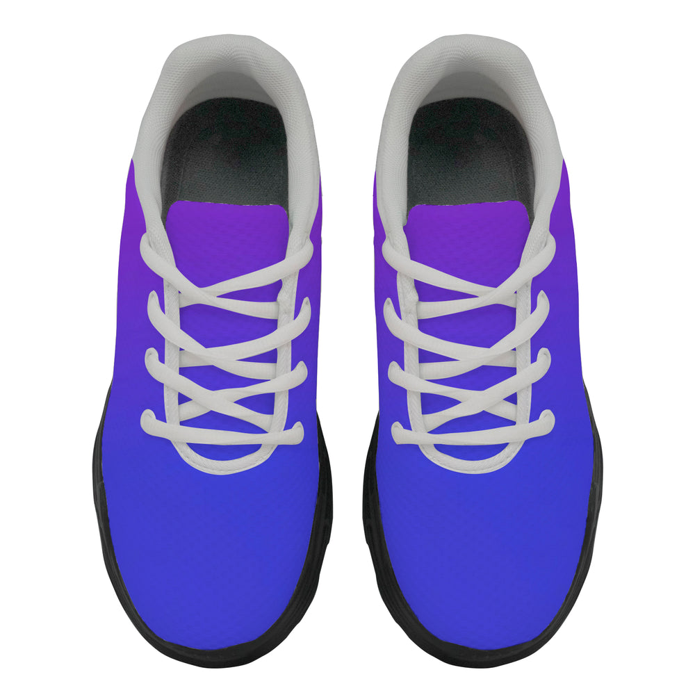Ti Amo I love you - Exclusive Brand - Gradient Purple Heart & Royal Blue - Men's Chunky Shoes - Sizes 5-14