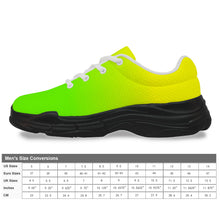 Load image into Gallery viewer, Ti Amo I love you - Exclusive Brand - Gradient Turbo &amp; Bright Green - Men&#39;s Chunky Shoes
