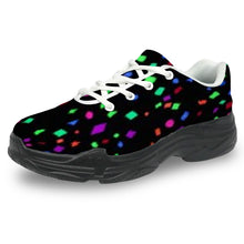 Load image into Gallery viewer, Ti Amo I love you - Exclusive Brand - Black with Colorful Confetti - Men&#39;s Chunky Shoes
