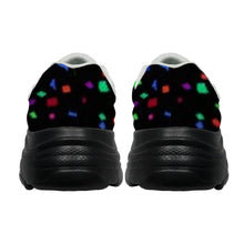 Load image into Gallery viewer, Ti Amo I love you - Exclusive Brand - Black with Colorful Confetti - Men&#39;s Chunky Shoes
