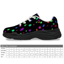 Load image into Gallery viewer, Ti Amo I love you - Exclusive Brand - Black with Colorful Confetti - Men&#39;s Chunky Shoes
