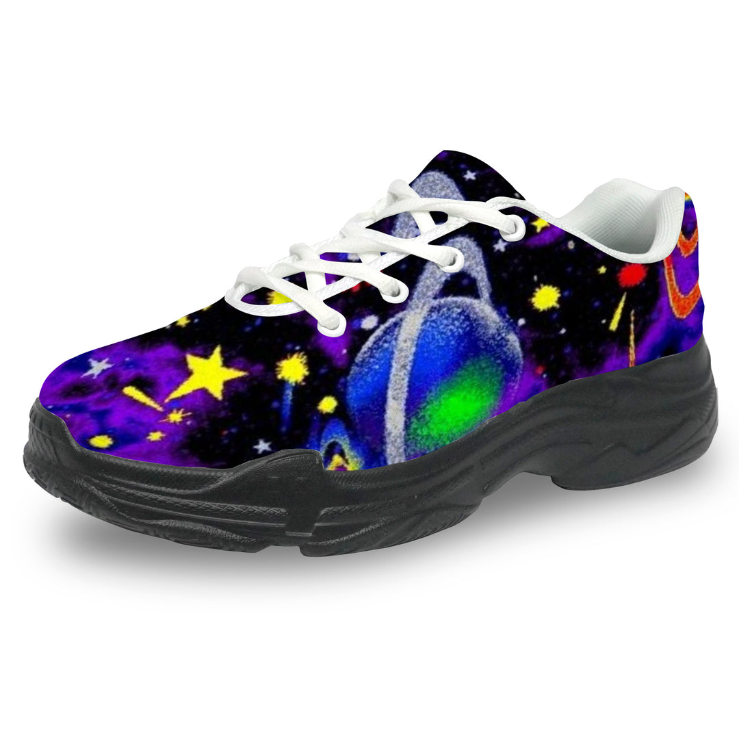 Ti Amo I love you - Exclusive Brand - Planets & Stars - Men's Chunky Shoes - Sizes 5-14