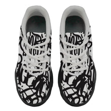 Load image into Gallery viewer, Ti Amo I love you - Exclusive Brand - Black &amp; White Squiggles - Men&#39;s Chunky Shoes
