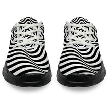 Load image into Gallery viewer, Ti Amo I love you - Exclusive Brand - Black &amp; White Optical Illusion - Men&#39;s Chunky Shoes
