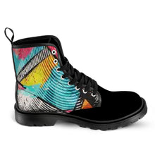 Load image into Gallery viewer, Ti Amo I love you - Exclusive brand - Men&#39;s Lace-Up Canvas Boots - Black Soles
