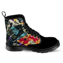 Load image into Gallery viewer, Ti Amo I love you - Exclusive brand - Men&#39;s Lace-Up Canvas Boots - Black Soles
