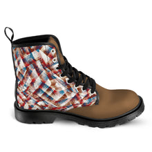 Load image into Gallery viewer, Ti Amo I love you - Exclusive brand - Men&#39;s Lace-Up Canvas Boots - Black Soles
