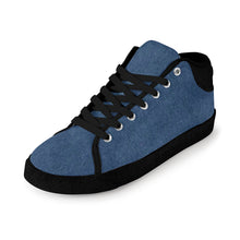 Load image into Gallery viewer, Ti Amo I love you - Exclusive Brand - Denim - Men&#39;s Chukka Canvas Shoes
