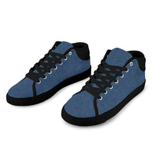 Load image into Gallery viewer, Ti Amo I love you - Exclusive Brand - Denim - Men&#39;s Chukka Canvas Shoes
