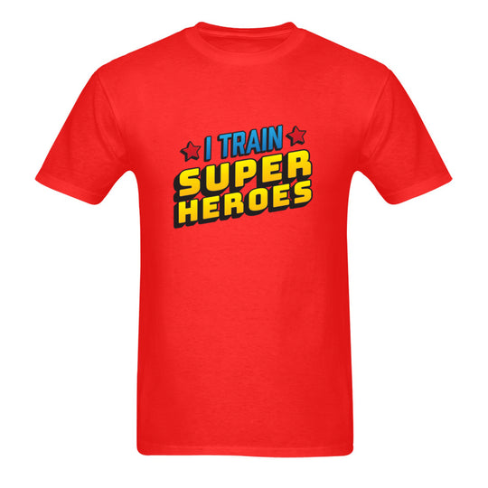 Ti Amo I love you - Exclusive Brand  - I TRAIN SUPER HEROS - Mens - Gildan Softstyle T-Shirt - 64000 - Sizes XS-2XL